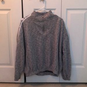 Pink quarter zip sweatshirt